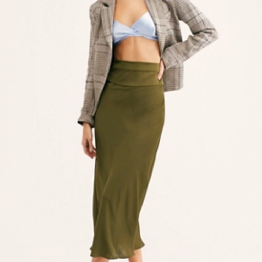 Free People Normani Bias Skirt